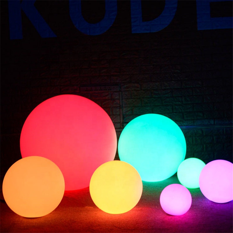 IP65 Waterproof LED Illuminated Pool Light Rechargeable Floating Swimming Pool Light Up Ball