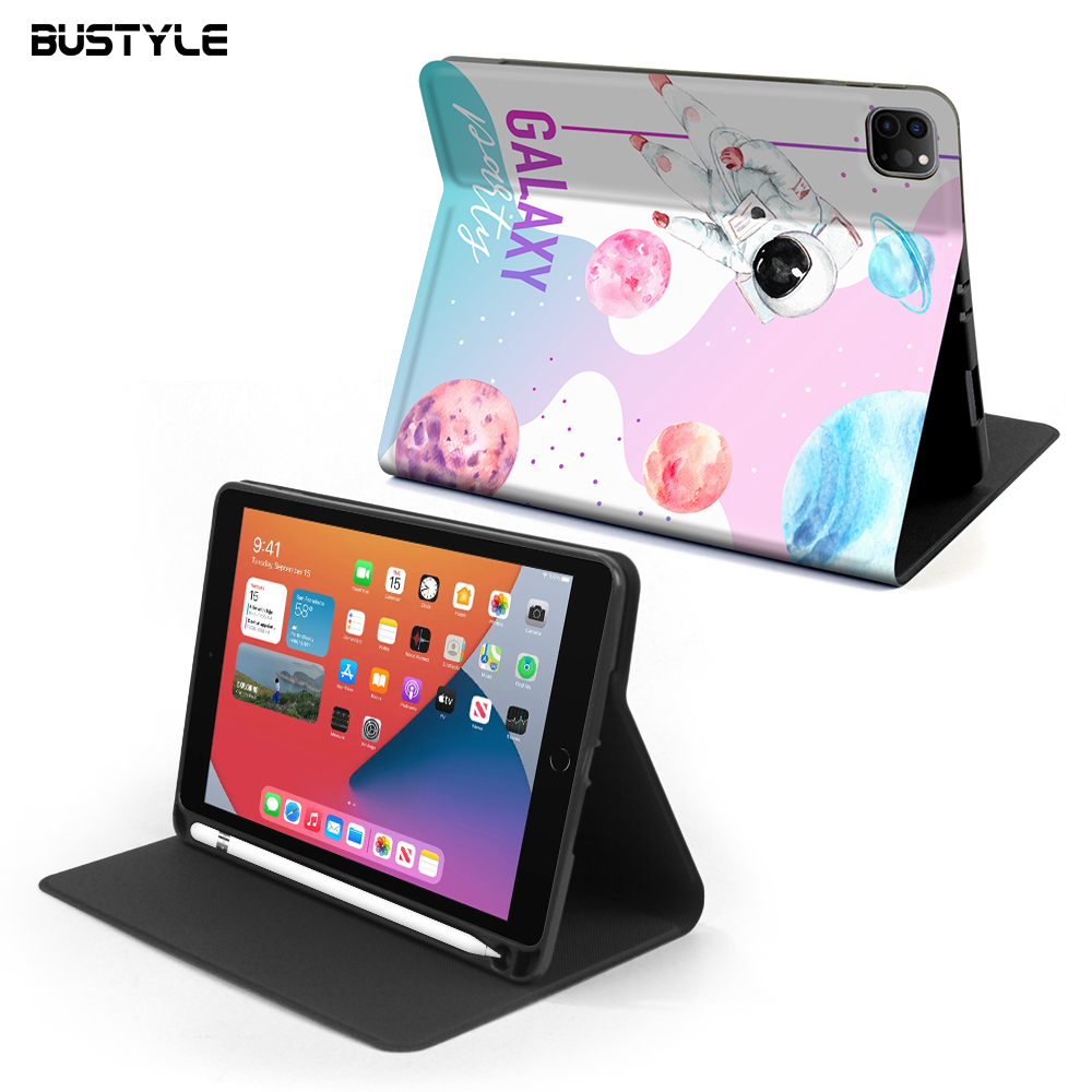 Wholesale PU Leather Shockproof Case For iPad Air 4 Custom Print Smart Flip Cover For iPad Sublimation Case With Pencil Holder