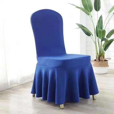 Popular design wedding banquet chair covers white chair cover hotel washable