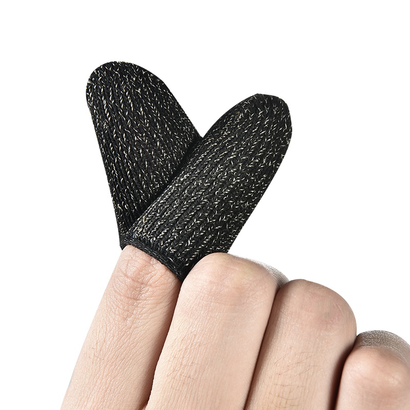 pair of finger sleeves for pubg thumb gloves sleeves game controller trigger screen touch gaming mobile game cod finger sleeve