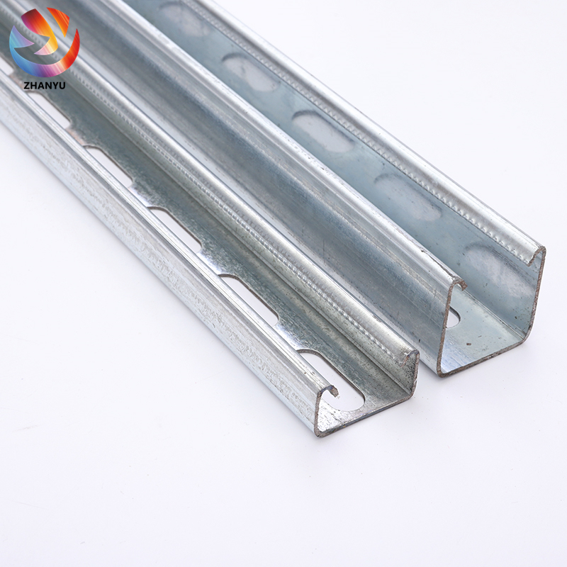 Оцинкованная/HDG Unistrut канал C секция sesmic, ручной работы, производство Китай 1-5/8 "* 1-5/8" с прорезями