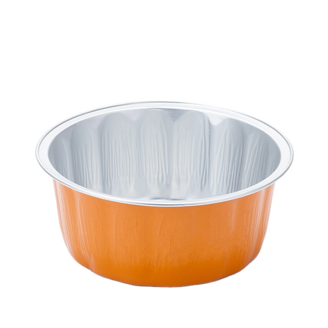 ABL 630ML High Quality Round Disposable Aluminum Foil Food Container Microwave Container Good Food Quality