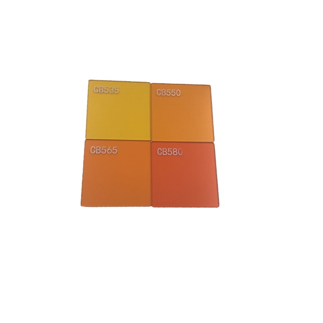 Factory Custom 580Nm 590Nm Long Pass Orange Filter Glass Discs CB580 CB590 For Camera Lens