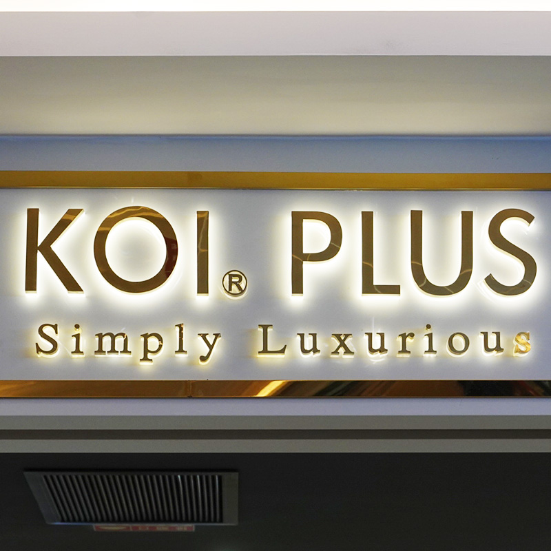 Channel backlit letter logo 3d wall led logo sign design custom stainless steel light 3d metal office led logo