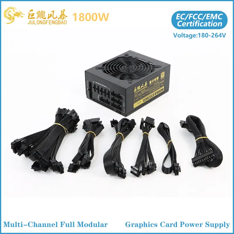 Julongfengbao Full Modular Graphics Card 1800w Power Supply 1600w 2000w Multi Channel Server The Case Power Supply
