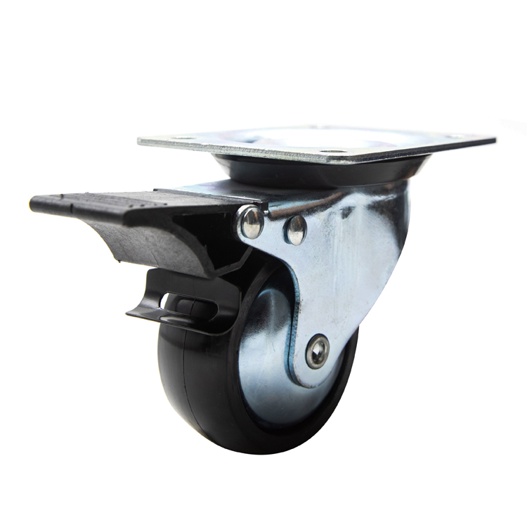 Черное нейлоновое охлаждающее оборудование JQ Caster 3 дюйма, фиксирующее роликовое колесо для морозильной камеры