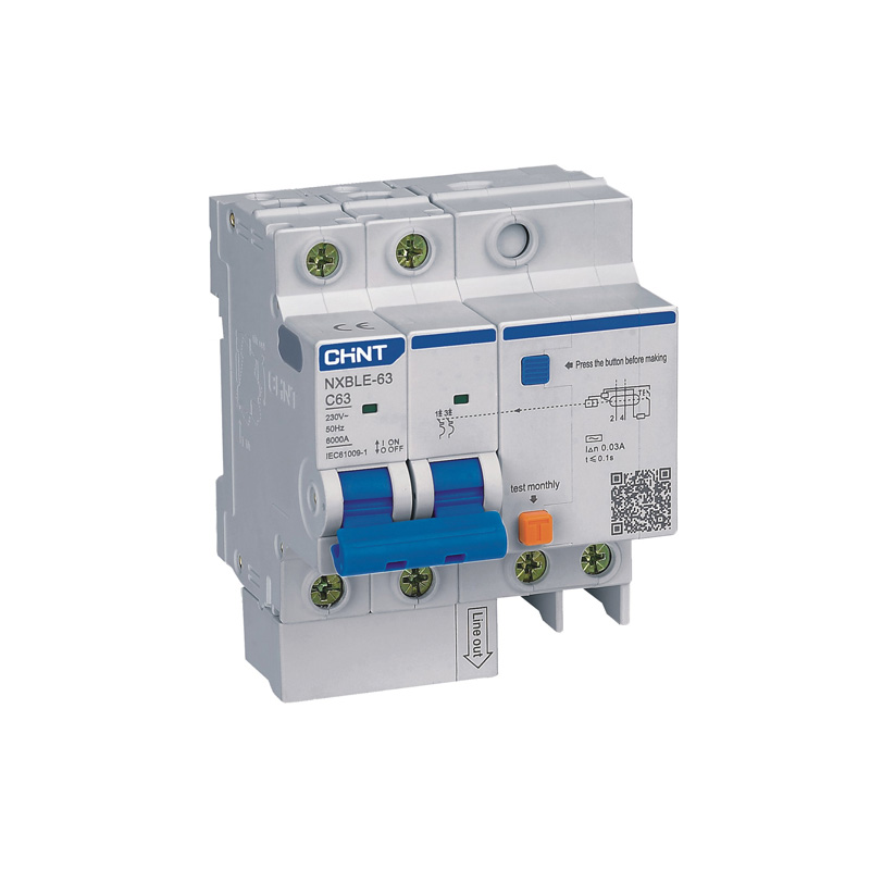 CHINT выключатель нагрузки высокого остаточного тока RCBO CHNT NXBLE-63 автомат защити цепи