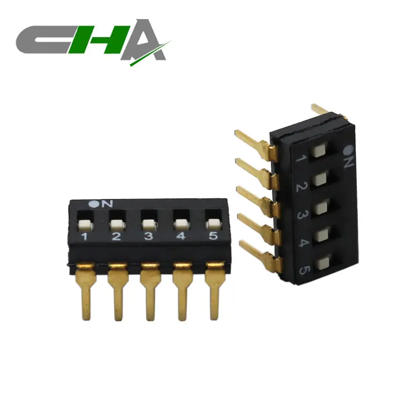 China factory supplied top quality Actuator DIP switch CHA 2.54mm Black Raised