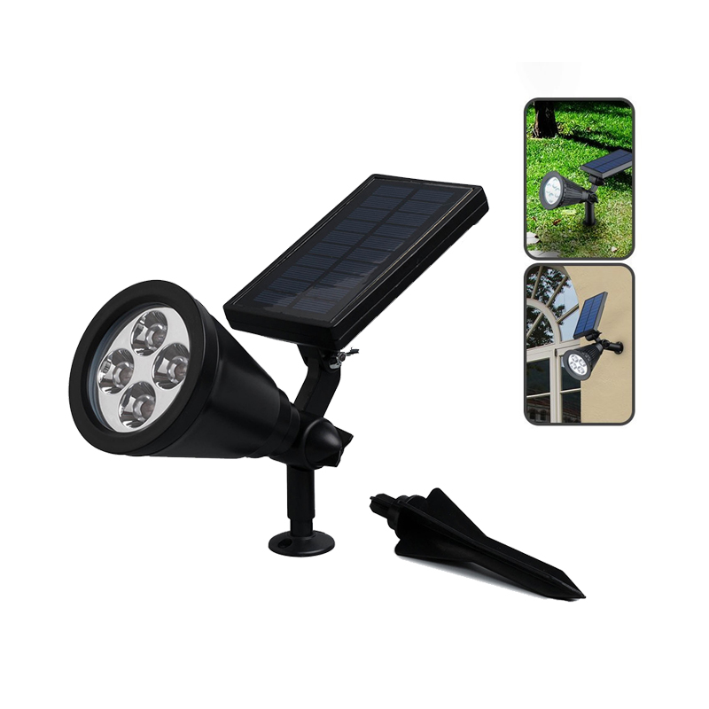 led solar light Waterproof low price solar garden landscaping lamp led solar motion sensor Yard Light 4 LED Solar Powered light