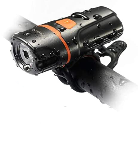Super Bright Bike Front Light ,Waterproof 6 Modes Cycling Light Flashlight Torch with USB Rechargeable