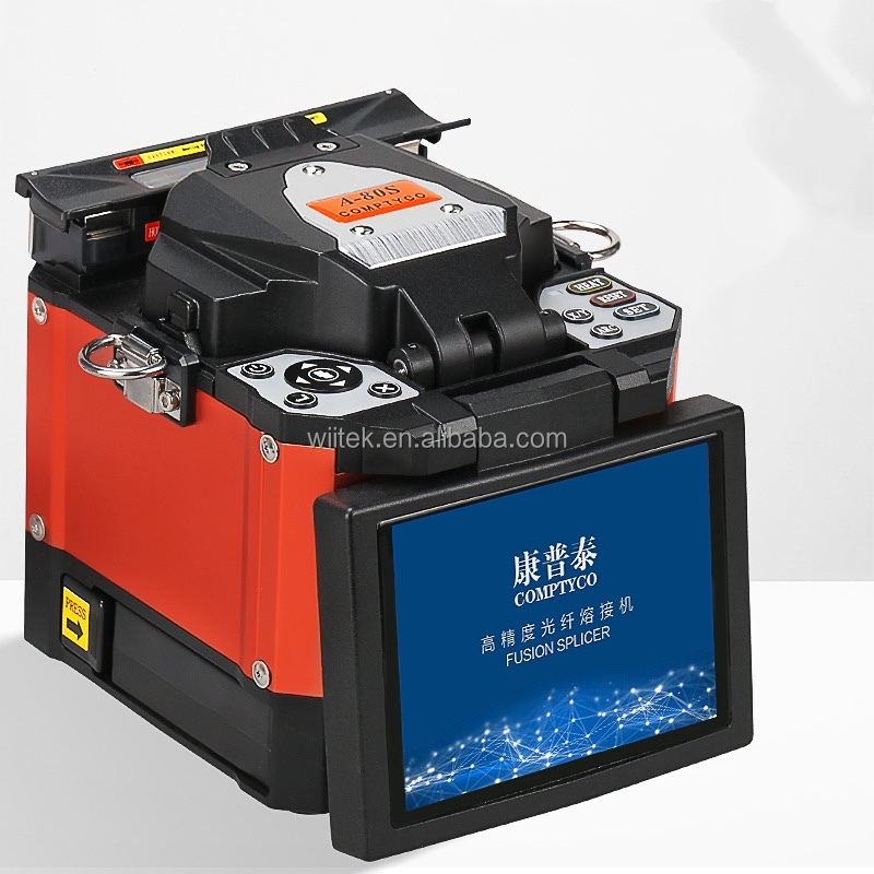 Automatic Optical Fiber Fusion Splicer COMPTYCO A-80S Multifunction FTTH Fiber Welding SM/MM Portable Toolbox