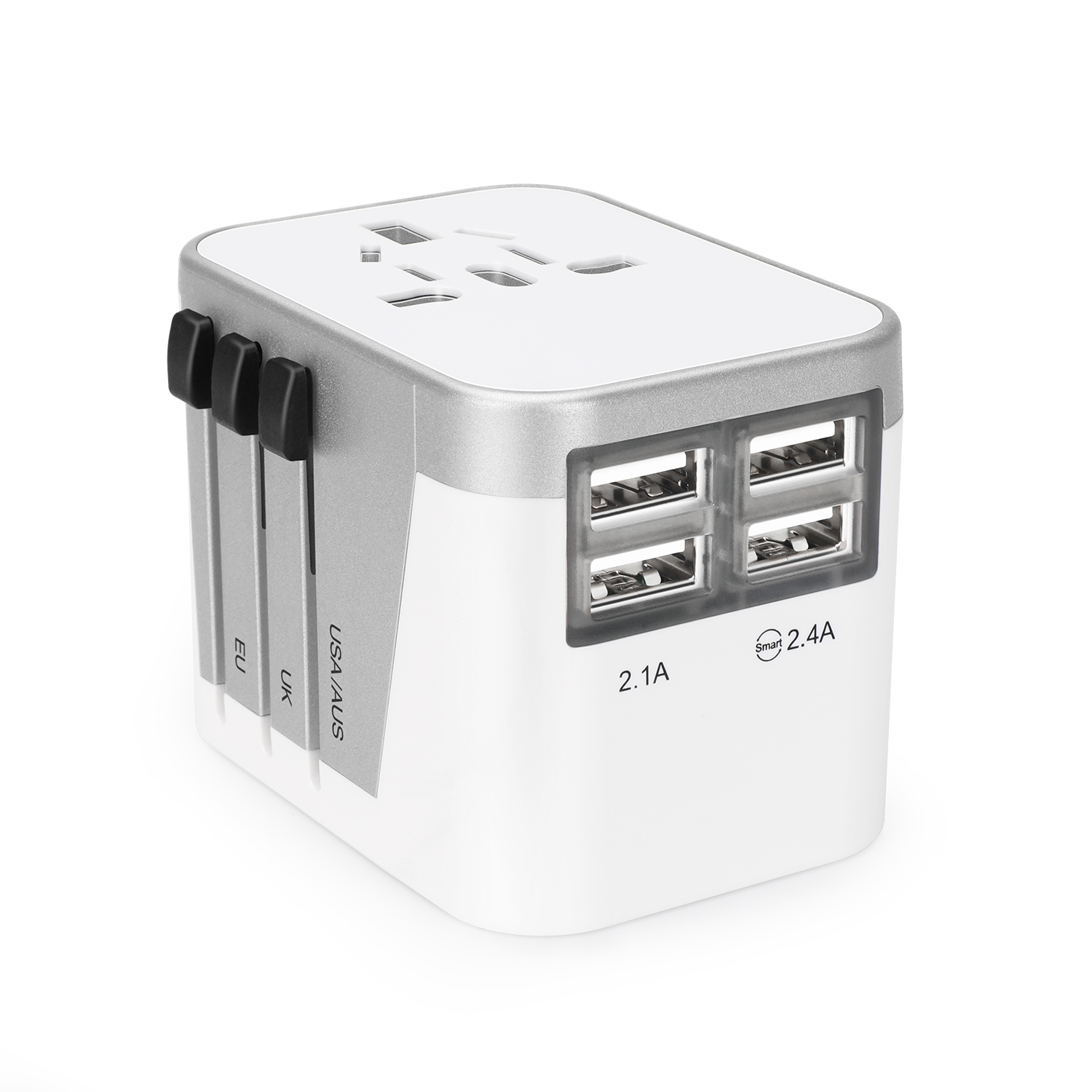 Портативный дорожный адаптер, международные розетки, мульти USB дорожный адаптер, зарядное устройство по всему миру