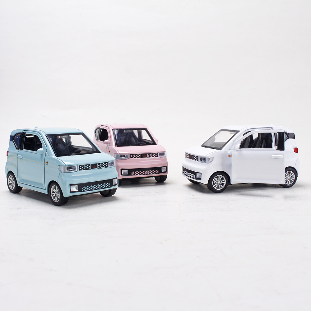 Сплав 1:32 Модели автомобилей Wuling Hongguang автомобильные мини-эв Автомобильные украшения