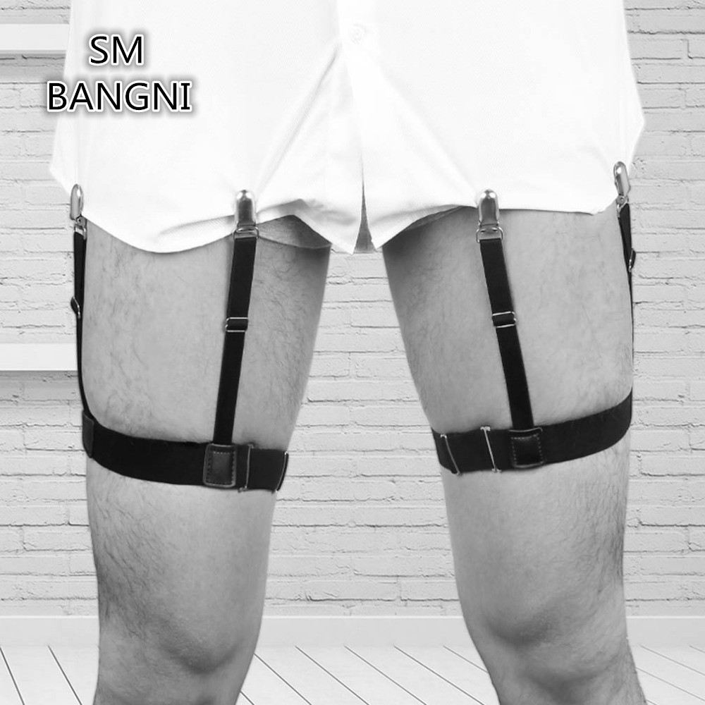 O Variation Fashion Accessories Shirt Tucked Black Elastic Dress T Shirt Garter Shirt Stays Holder for Men and Women