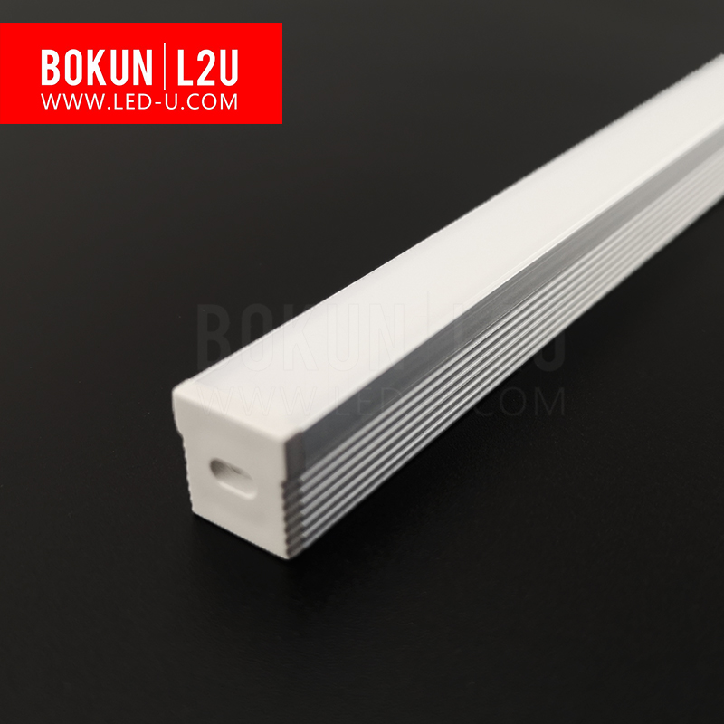 BOKUN L2U 1010> индивидуальный алюминиевый сплав 6063, алюминиевый светодиодный профиль для поверхностного монтажа, СВЕТОДИОДНАЯ лента Smd, алюминиевая экструзия