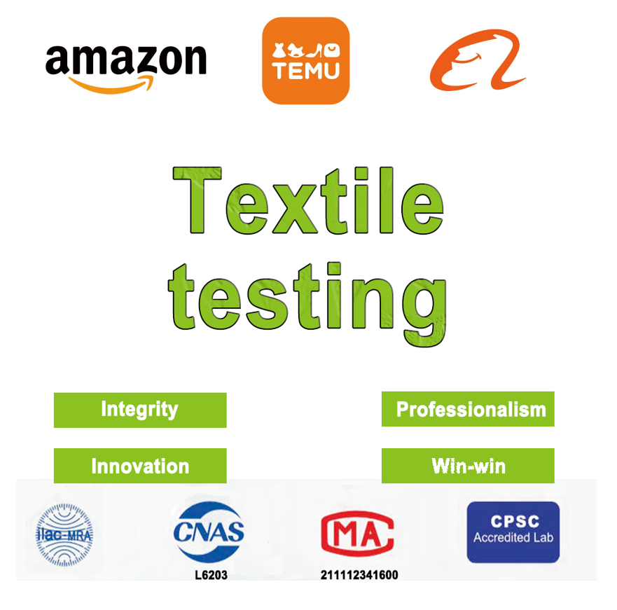 Textile testing formaldehyde color fastness pH restricted substances etc. testing