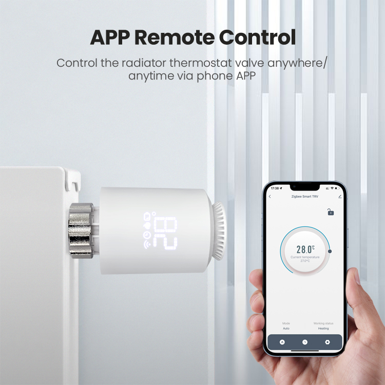 AVATTO Tuya Zigbee 3.0 Programmable Smart Thermostat Radiator Valve TRV Temperature Controller Work with Alexa Google Home Alice