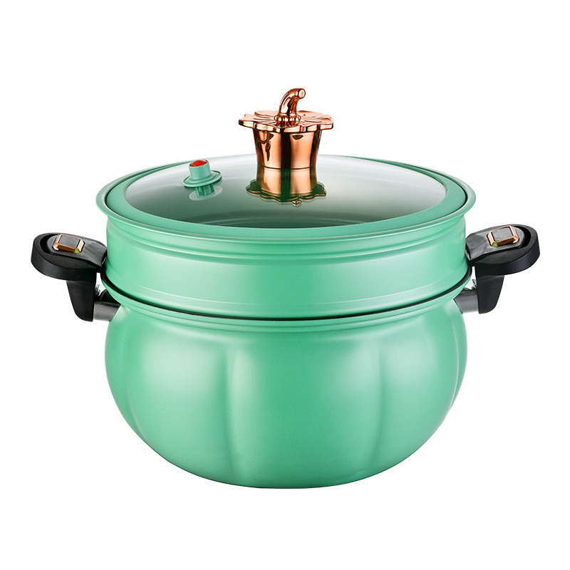 Customizable Cute Pumpkin Design Cook pots and pans cookware sets with Glass Lid Stainless Steel Cooking Pot Set