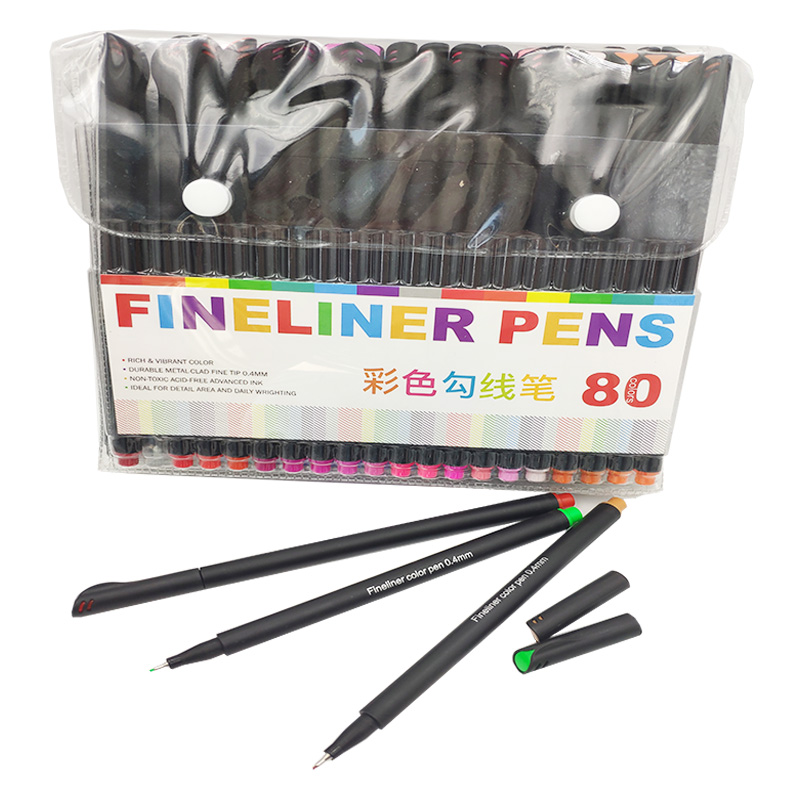Цветная ручка Fineliner, 0,4 мм, ручка-маркер, неизменный практичный набор маркеров-ручек
