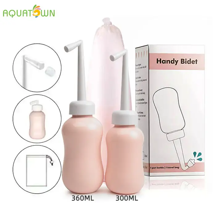 Buy 300ml Travel Bidet Sprayer Customizable Retractable Nozzle Portable Bidet Shattaf Peri Bottle For Postpartum Care