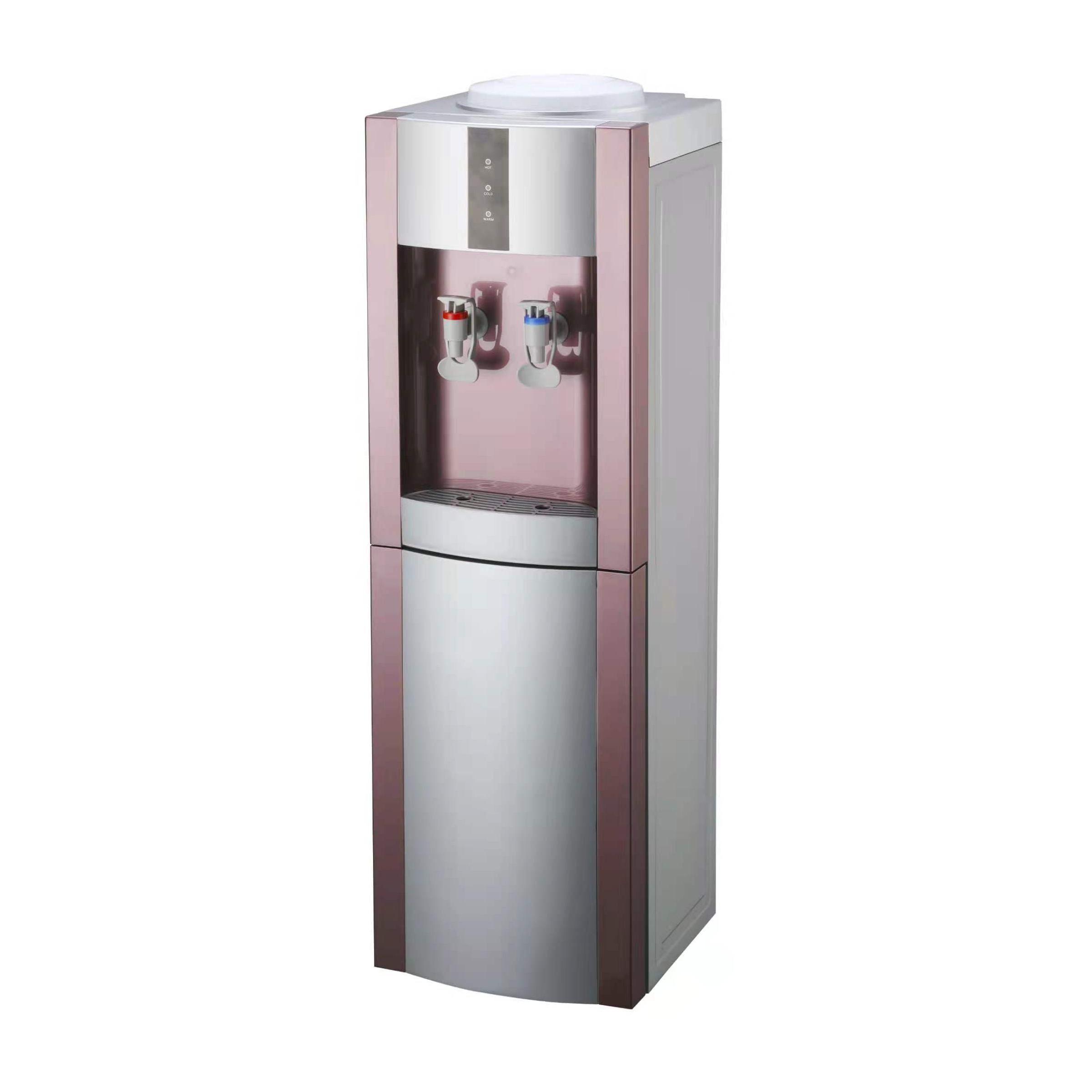 Hot selling stainless steel disposable plastic water filter dispenser cool hot with Ro system water purifier and dispenser