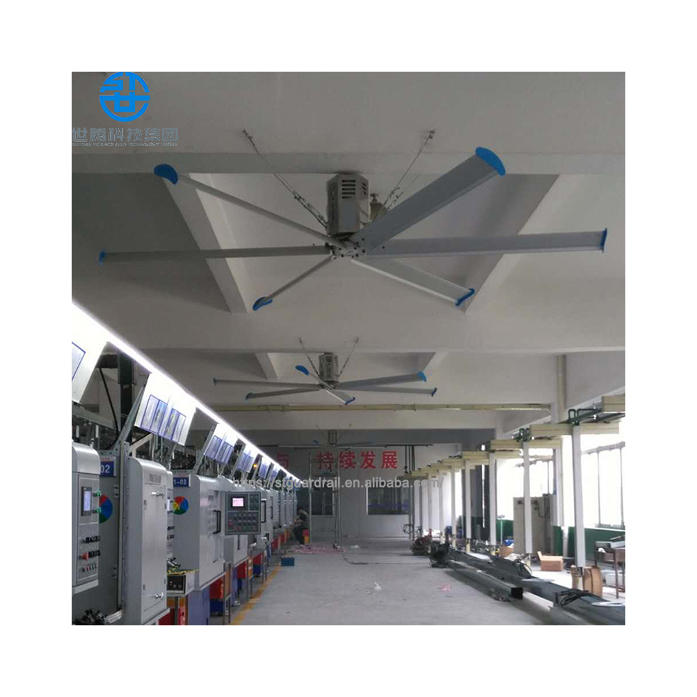 Подержанный вентилятор для склада, потолочный вентилятор hvls