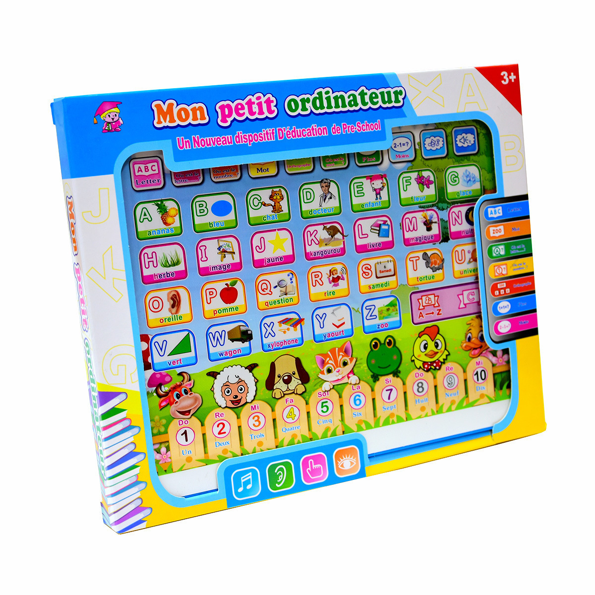 Wholesale New Educational Early Toy Mini Touch Tablet English French Russian Arabic for Children