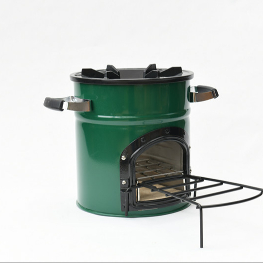 stainless cast iron durable single door wood stove