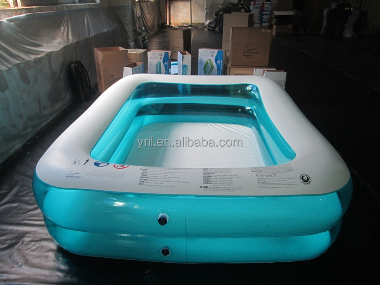 Professional swimming pool supplier wholesale Transparent Family Inflatable Pool Adult Swimming Pool