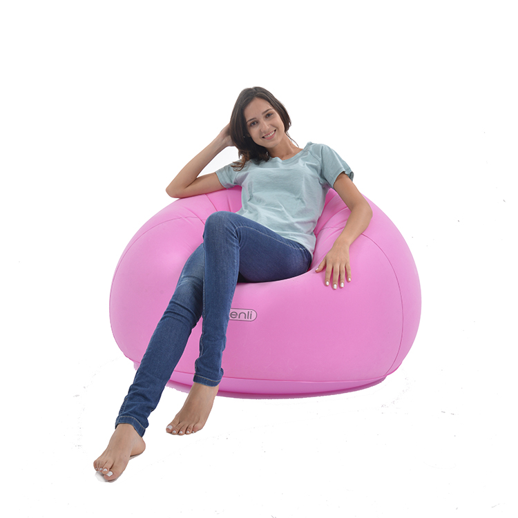 Beanless Bag Inflatable Chair Air Sofa Ultra Soft Inflatable Lazy Sofa Chair for Living Room