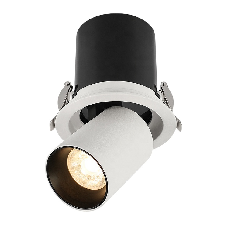 Hotel Project Dimmable Recessed Ceiling Spotlight Adjustable Wall Washer COB LED Spotlights