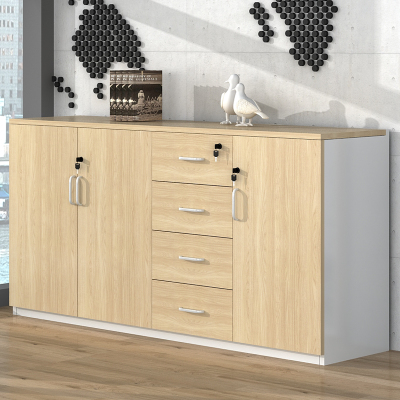 Maple Wood Colour A Large Amount Of Storage Wood File Cabinet Low Cabinet