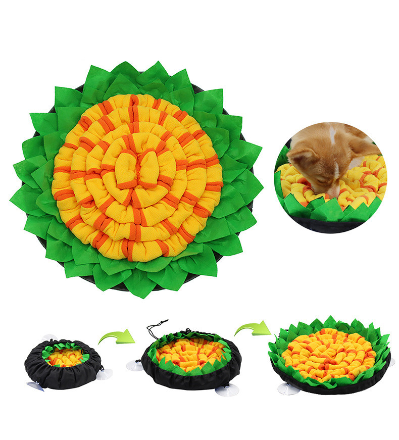 Manufacturers wholesale pet dog toys snuffle mat feeding mat slow food anti-choking pet snuffle mat for dogs