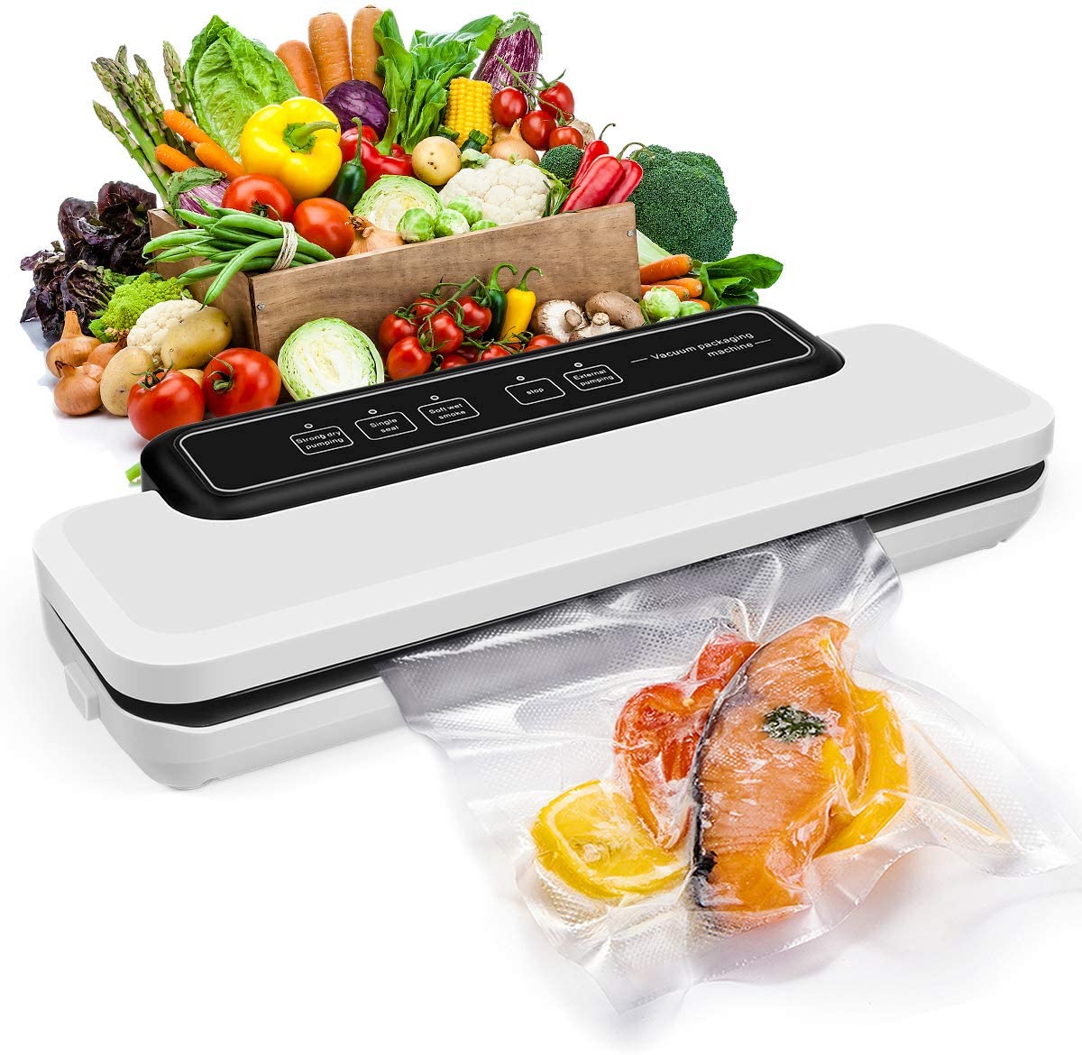 Бытовая кухонная техника, автоматическая вакуумная упаковочная машина, вакуумный упаковщик для сохранения пищи, для упаковки мяса