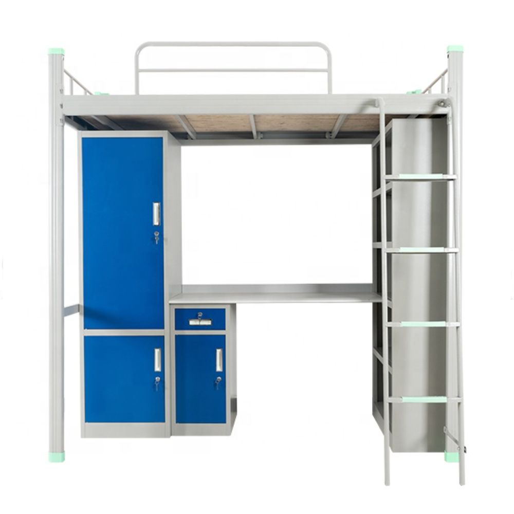 Apartment Furniture Student Dormitory Bunk Bed Price with Slide
