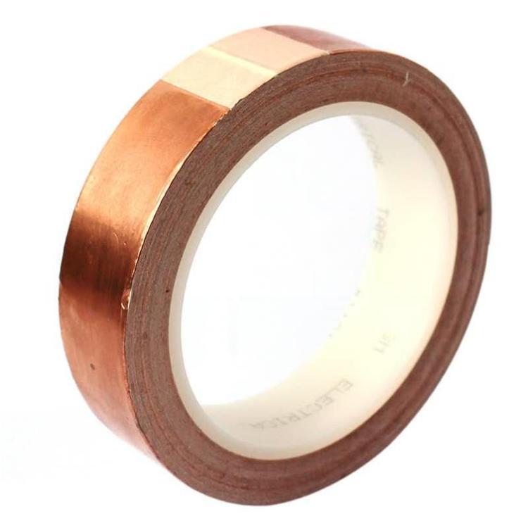 1181 0.066mm double-sided good heat thermal adhesive tape electrical conductive copper foil adhesive tape for shielding