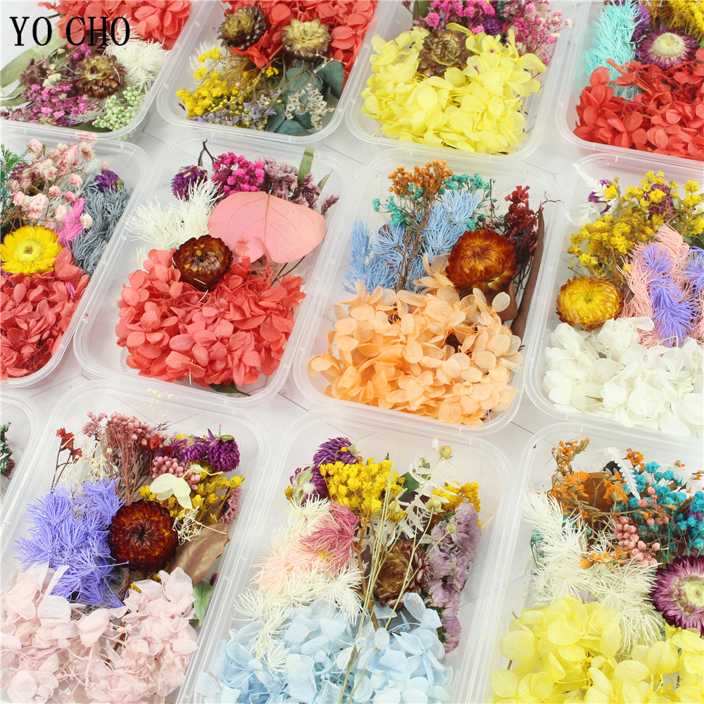 Amazon Best Seller Dry flowers Natural Mixed Random Baby Breath Pressed Dried Flowers For Resin Nail Phne Case DIy Material