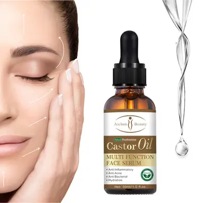Ai chun Castor Seed Oil Facial Massage Spa Care Soothing Brightening Firming 30ml