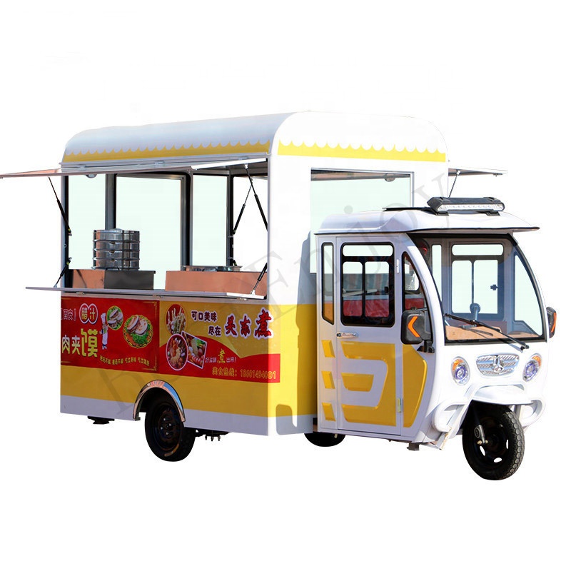 Лидер продаж 2020, трехколесный велосипед Tuk, тележка, трейлер, фургон Tuktuk, Электрический фургон для еды