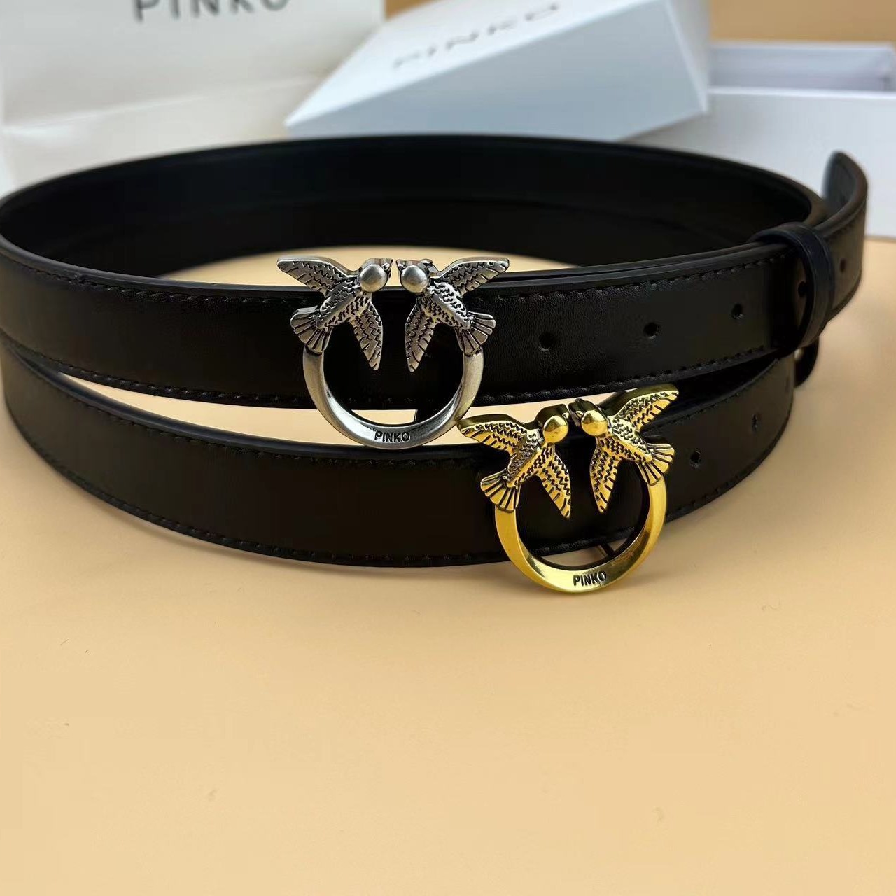 Popular Women's Swallow Belt Trendy and Versatile 3.0cm. 4.0cm. Durable Belt