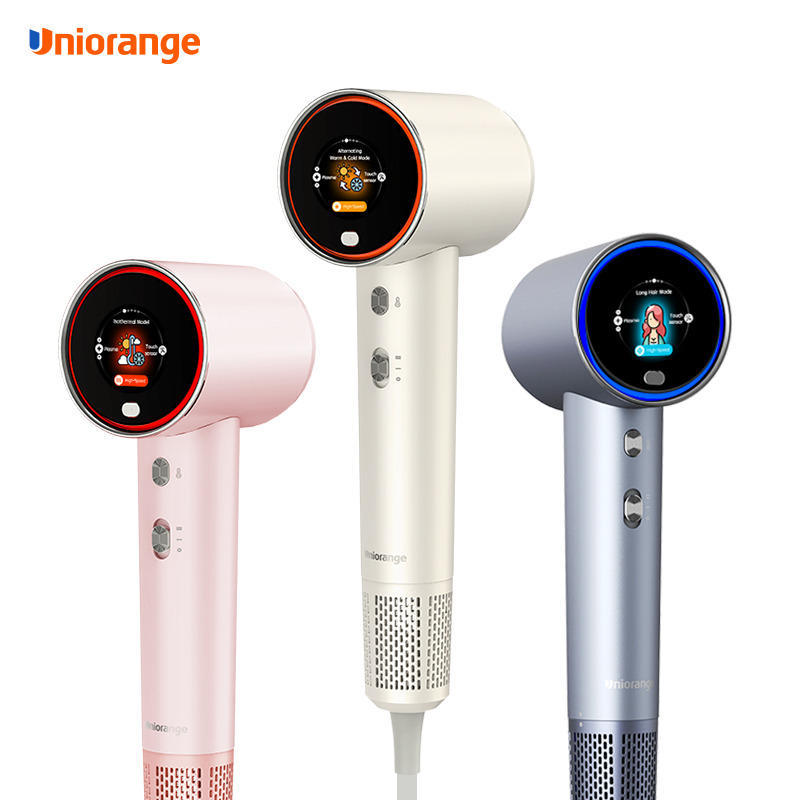 Multifunctional LCD screen Hair Dryer Manufacturer Brushless Motor High Speed Fast-Drying Plasma Ionic Hair dryers for salon