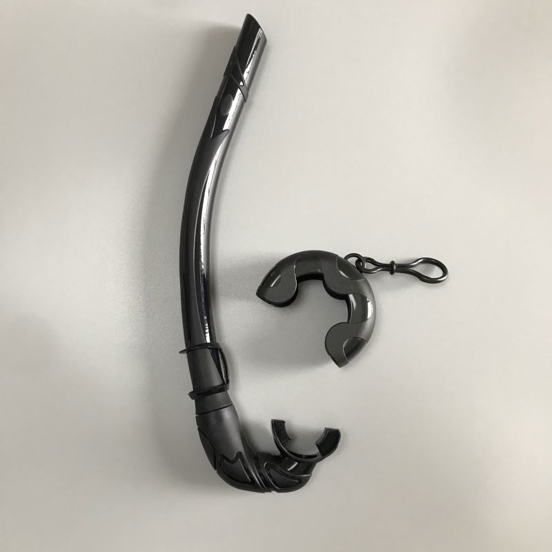 Safety Silicone Snorkel Underwater Swimming Training Snorkel Diving Snorkel With Holder