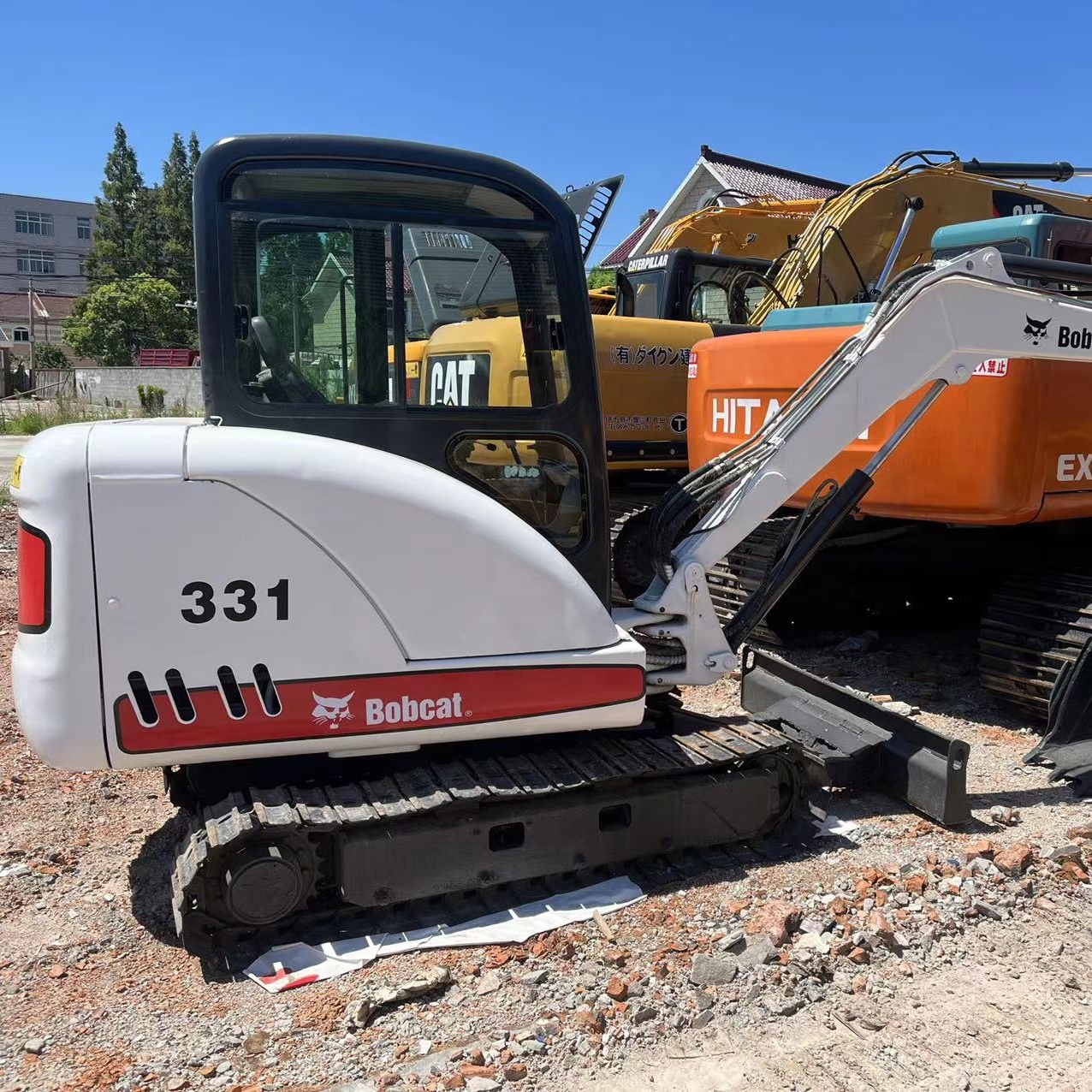 Б/у гидравлический гусеничный экскаватор Bobcat 331 высокого состояния, б/у мини-экскаватор Bobcat 331, низкая цена