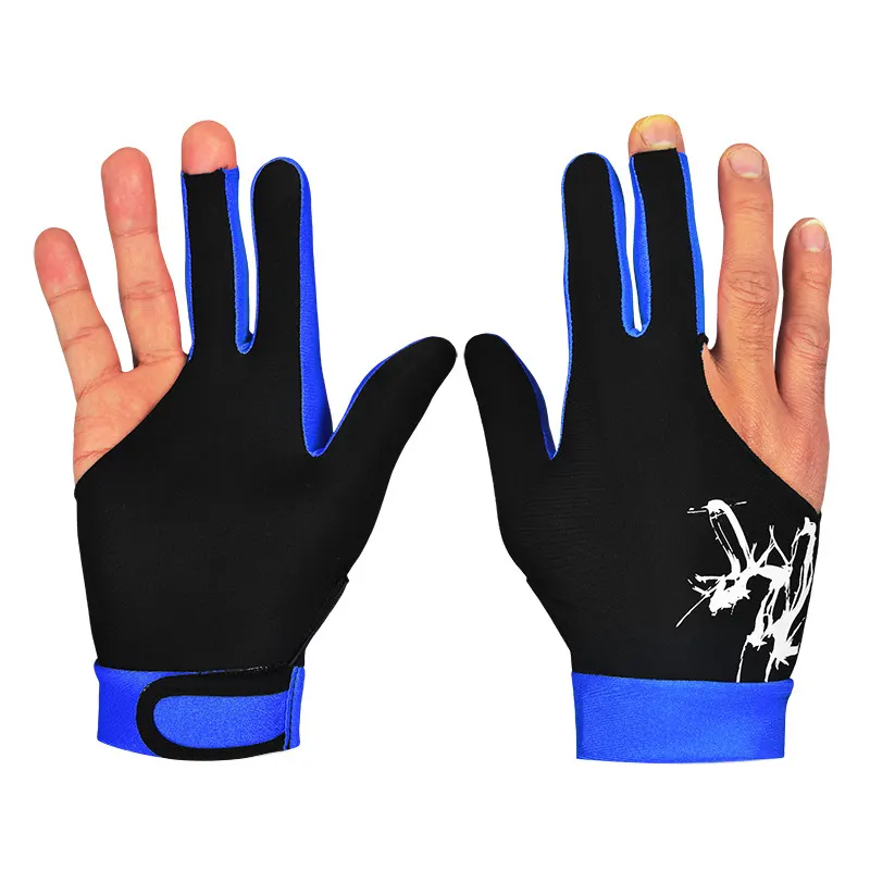 Amazon hot sale 3 fingers billiard glove billiard quality glove - fits either hand billiards three-fingered gloves
