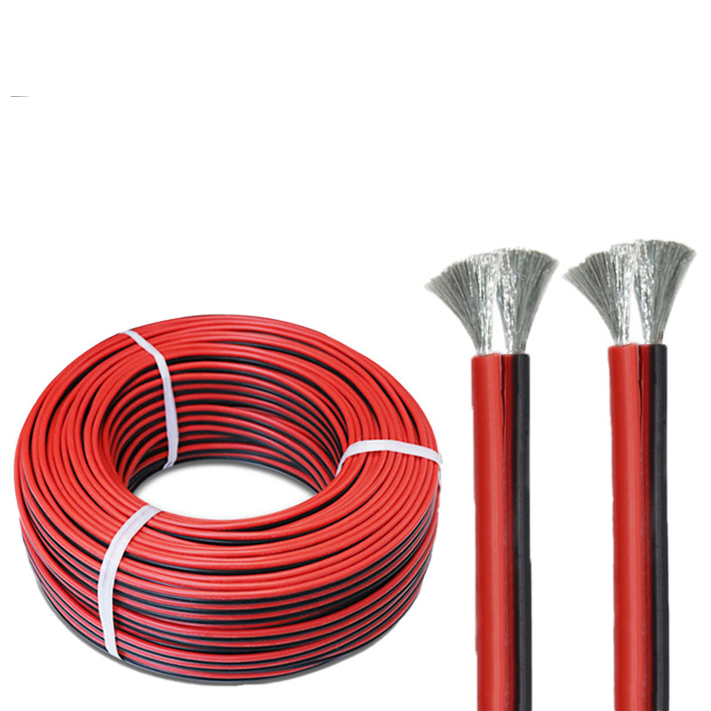 4 6 7 8 10 12 14 16 18 20 22 24 AWG Gauge High Temperature Heater Resistant Solid Copper Rubber Coated Silicone Cable Wire