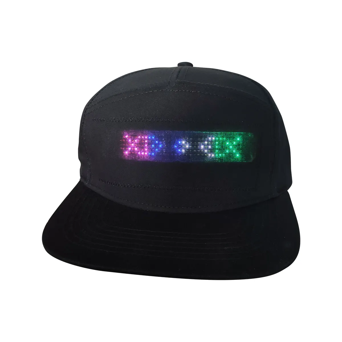Mobile connects  LED cap controlled by APP  luminous colors cap