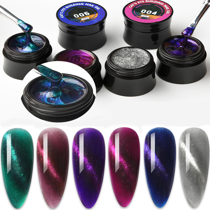 10ML Newly Cat's Eye Extension Gel For Manicure Nail Gel Semi-permanent Varnish UV Gel Polish Nail Design