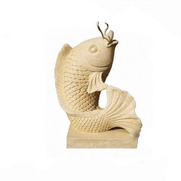 Shengye, садовая Декоративная скульптура, животное, каменная скульптура, гранитный камень, мраморный камень, кои, статуя рыбы, фонтан