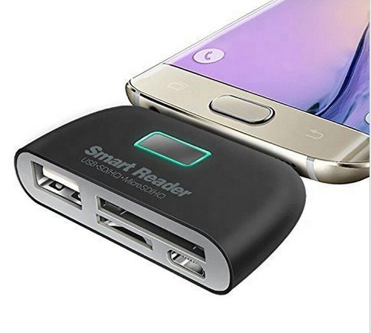 Micro USB OTG для USB 2,0 SD TF кардридер адаптер