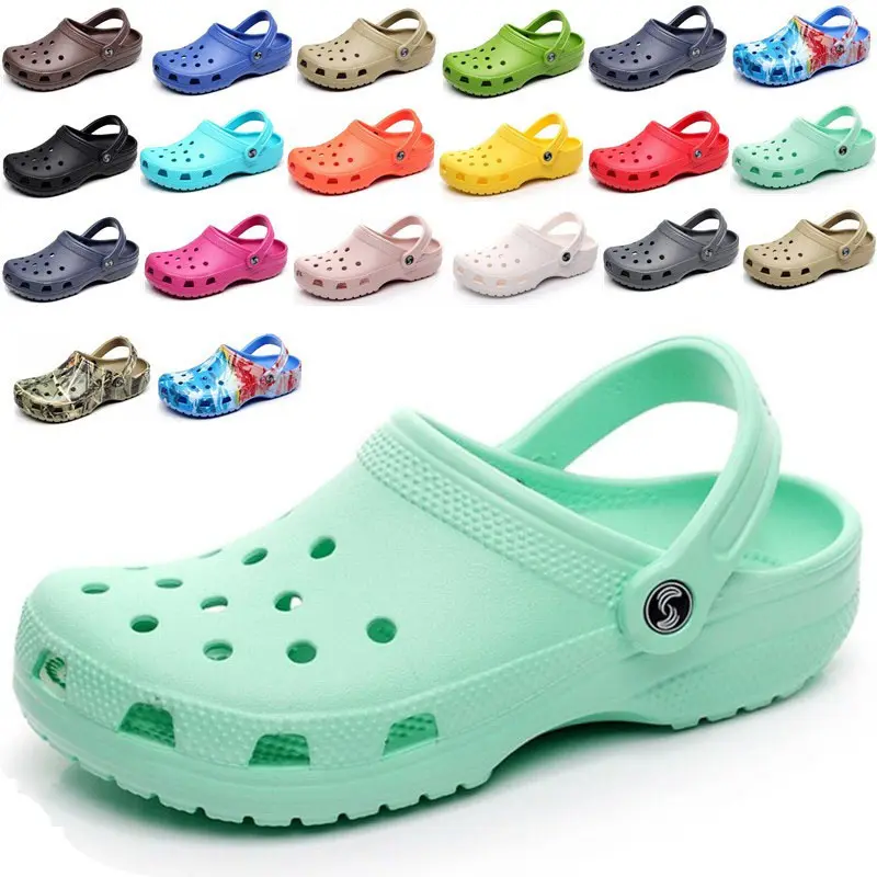 Design Sandales Croc Homme Tie Beach Slipper Croc Colorful Kids Clogs Shoe White Clog Platform Clogs For Women Croc Shoes Sandal